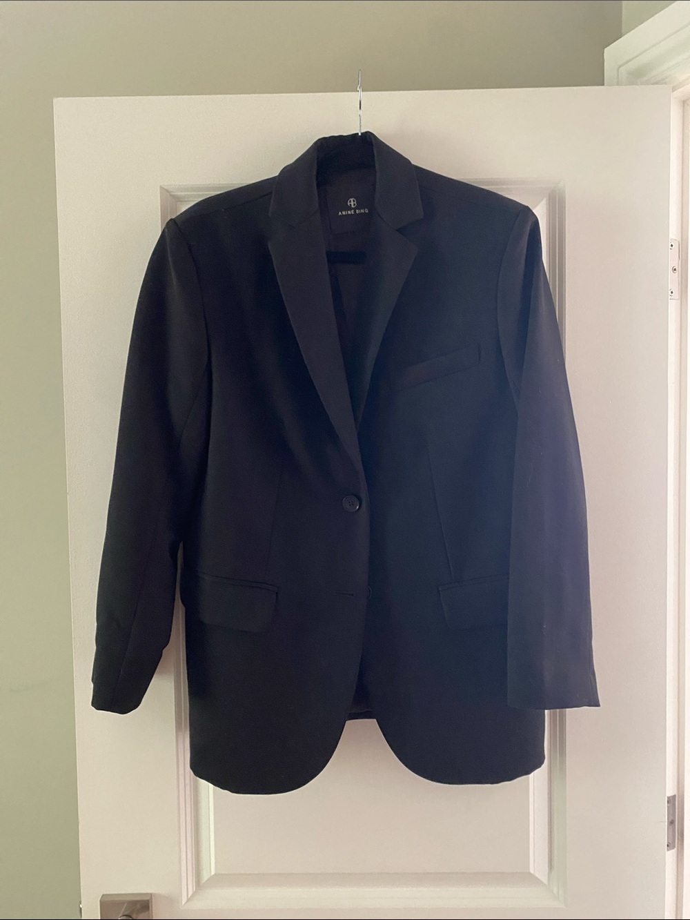 Anine Bing Black Quinn Blazer
